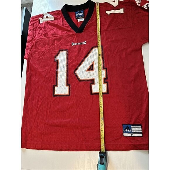Adidas Tampa Bay Buccaneers Bucs #14 BRAD JOHNSON Red Jersey (Adult M) - Picture 6 of 8